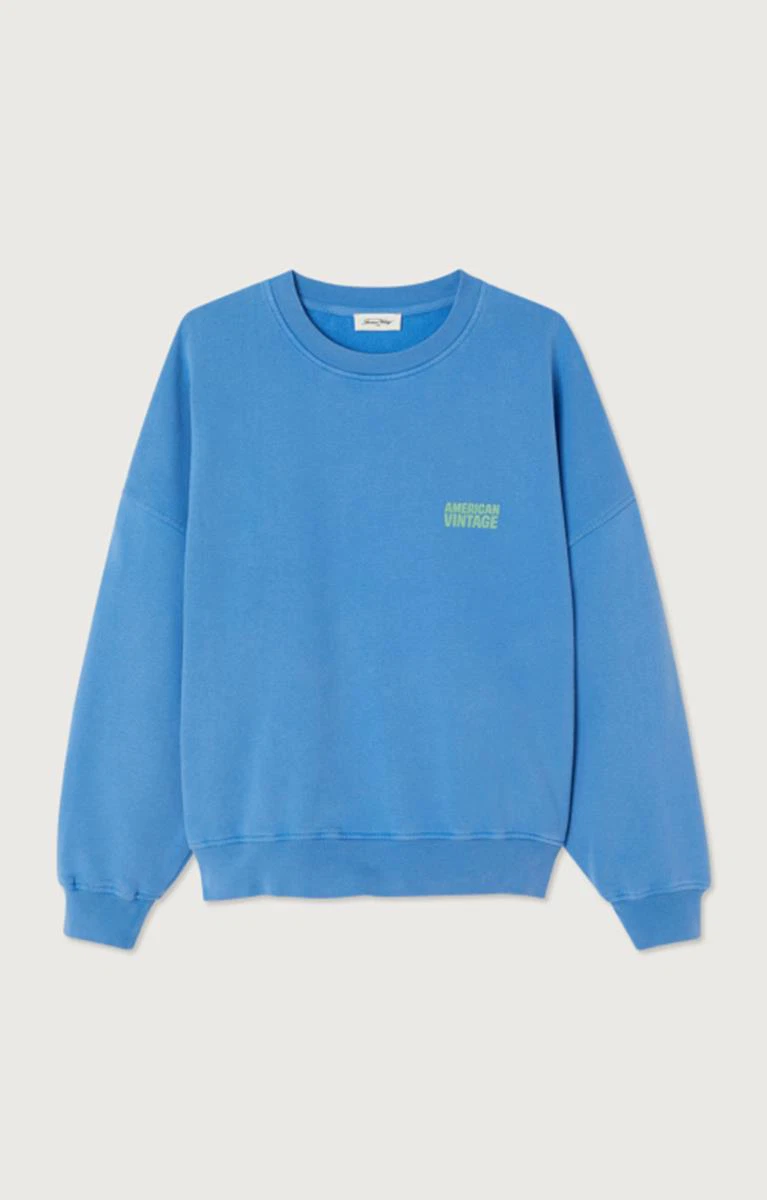 American Vintage Sweater PLI03CH26 Blauw 1