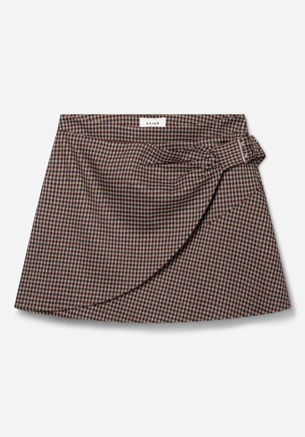 Aaiko Rok SOIE CHECK VIS 51 Rood 1