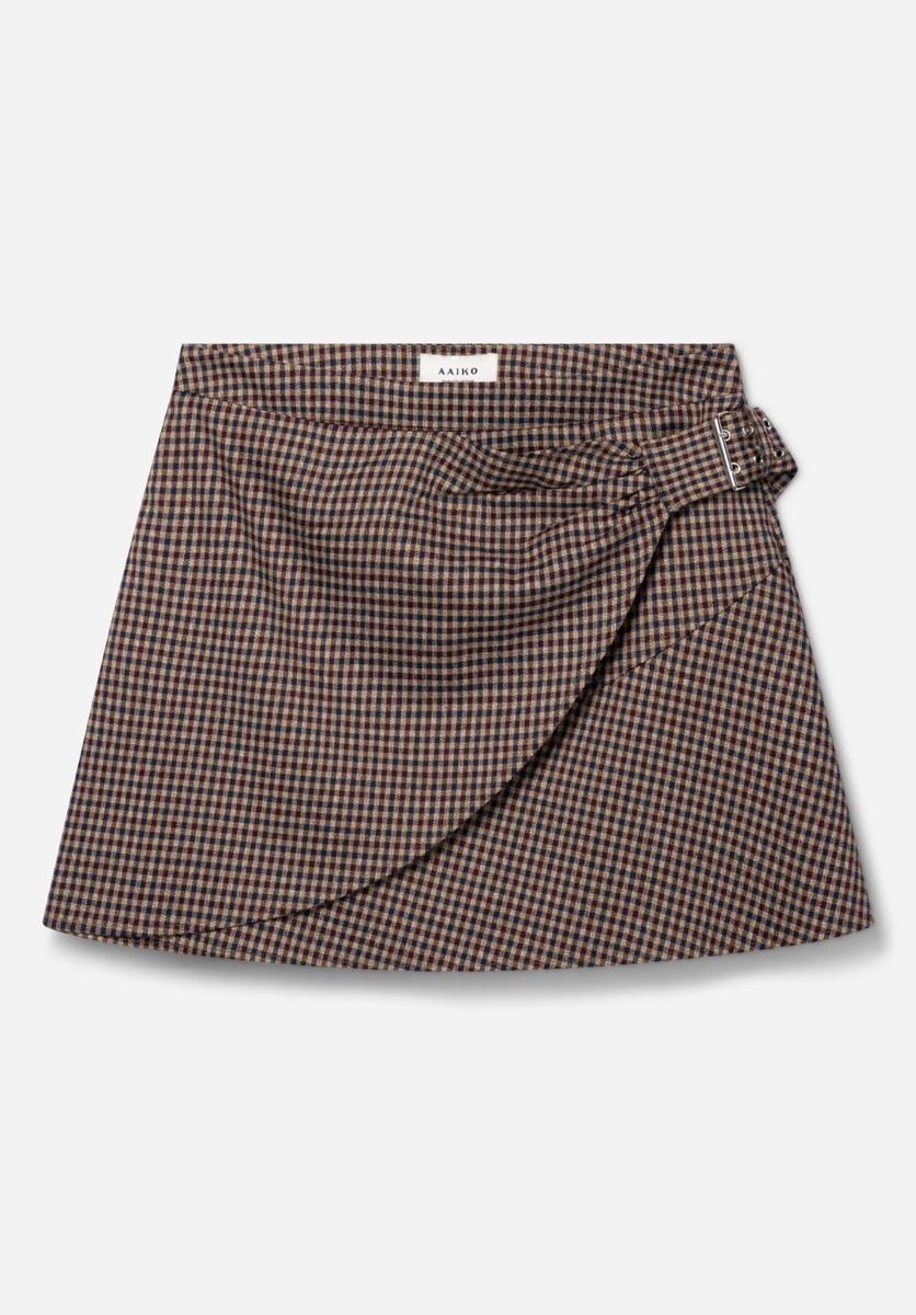 Aaiko Rok SOIE CHECK VIS 51 Rood 1