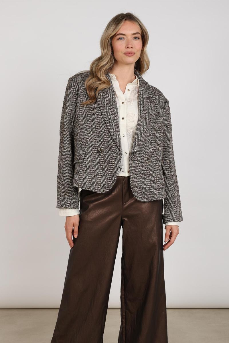 NUKUS Blazer Daphne Bruin 1