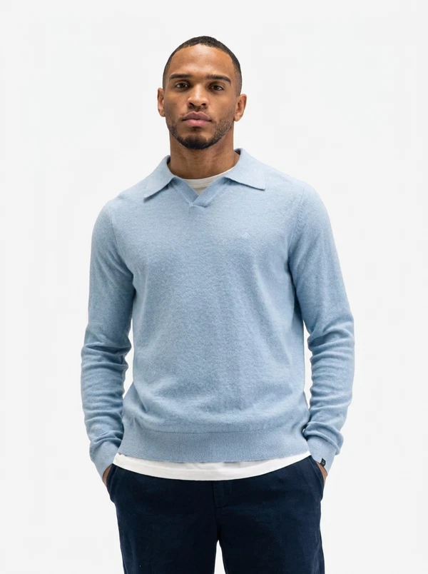 Butcher of Blue Trui Boucle Blauw 1