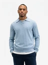Butcher of Blue Trui Boucle Blauw 1