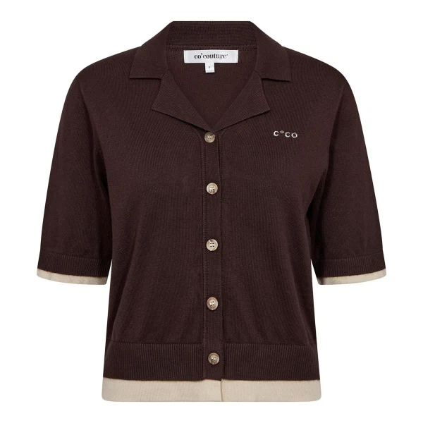 Co'Couture Vest Lue Bruin 1