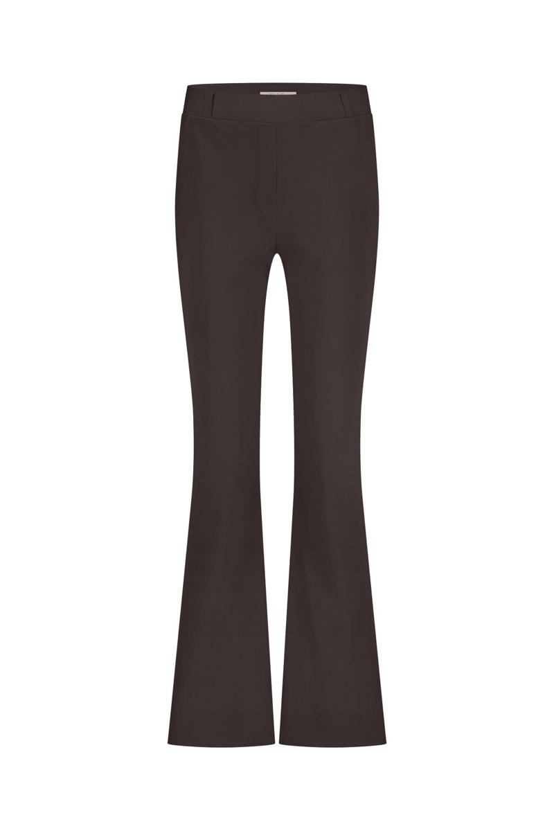 Studio Anneloes Pantalon Flair Bonded Bruin 2