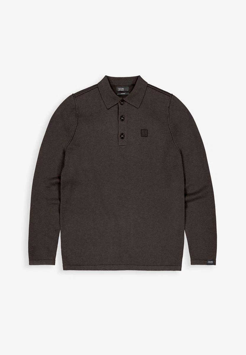 Butcher of Blue Trui Clifden Polo Bruin 2