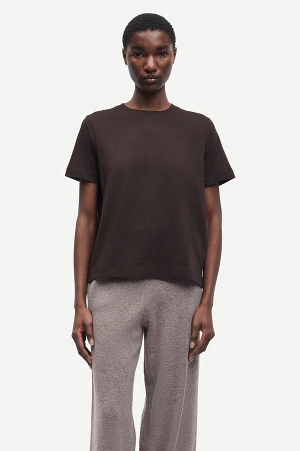 Samsøe Samsøe T-Shirt Camino Bruin 1