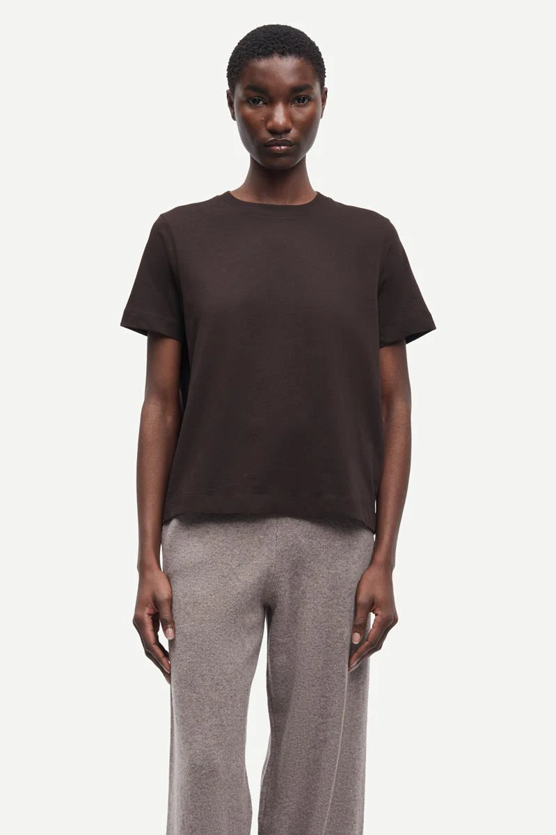 Samsøe Samsøe T-Shirt Camino Bruin 1