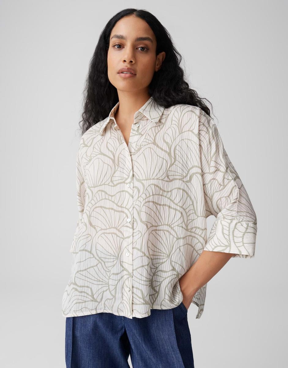 OPUS Blouse Fashell Groen 1