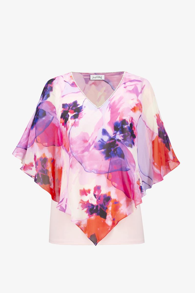 Joseph Ribkoff Blouse 261777 Roze 1