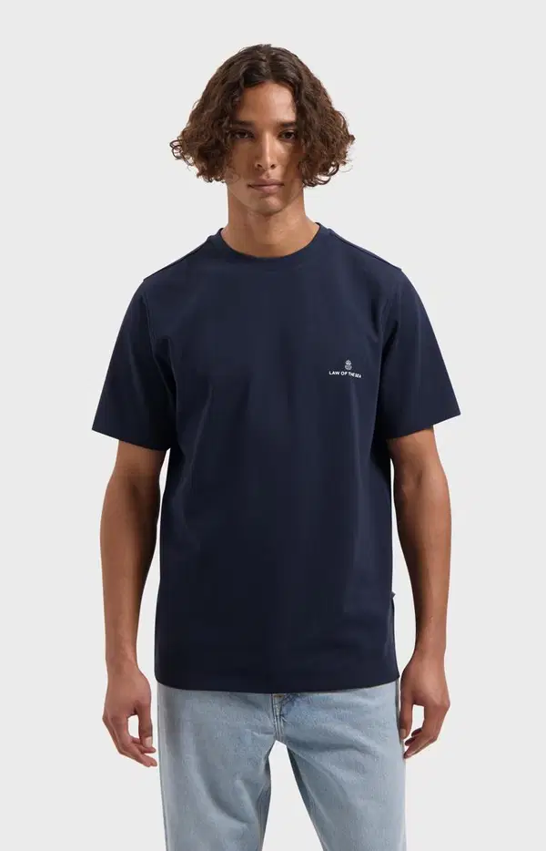 Law of the Sea T-Shirt Logo Blauw 1