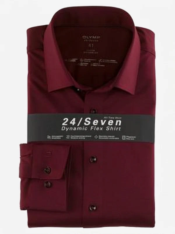 Olymp Overhemd 120264 Rood 1