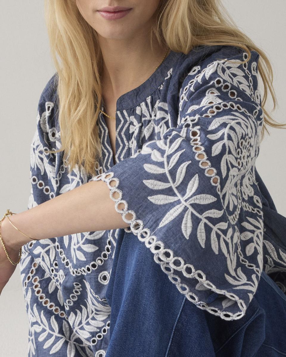 Summum Blouse 2s3414-12419 Blauw 4