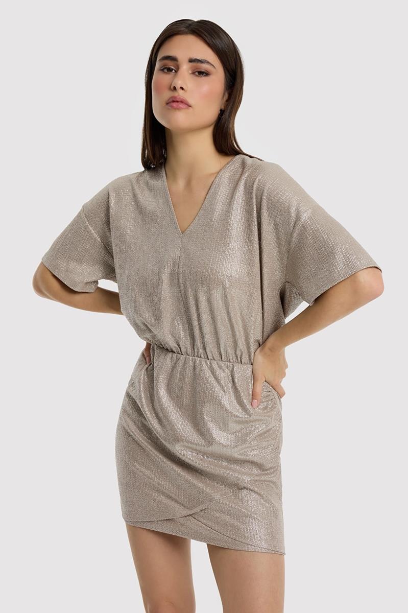 Alix The Label Jurk 2604345690 Beige 1