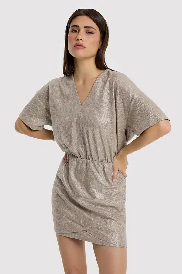 Alix The Label Jurk 2604345690 Beige 1