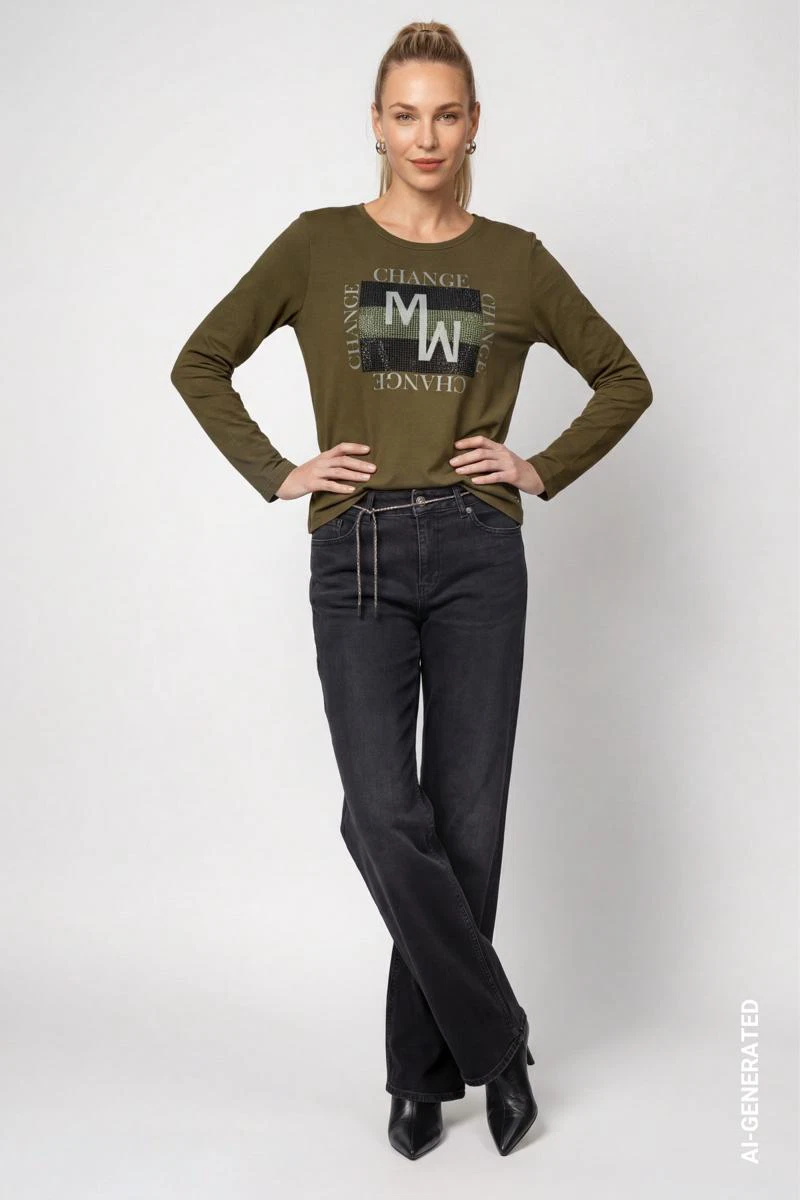 Monari Longsleeve 810004 Groen 5