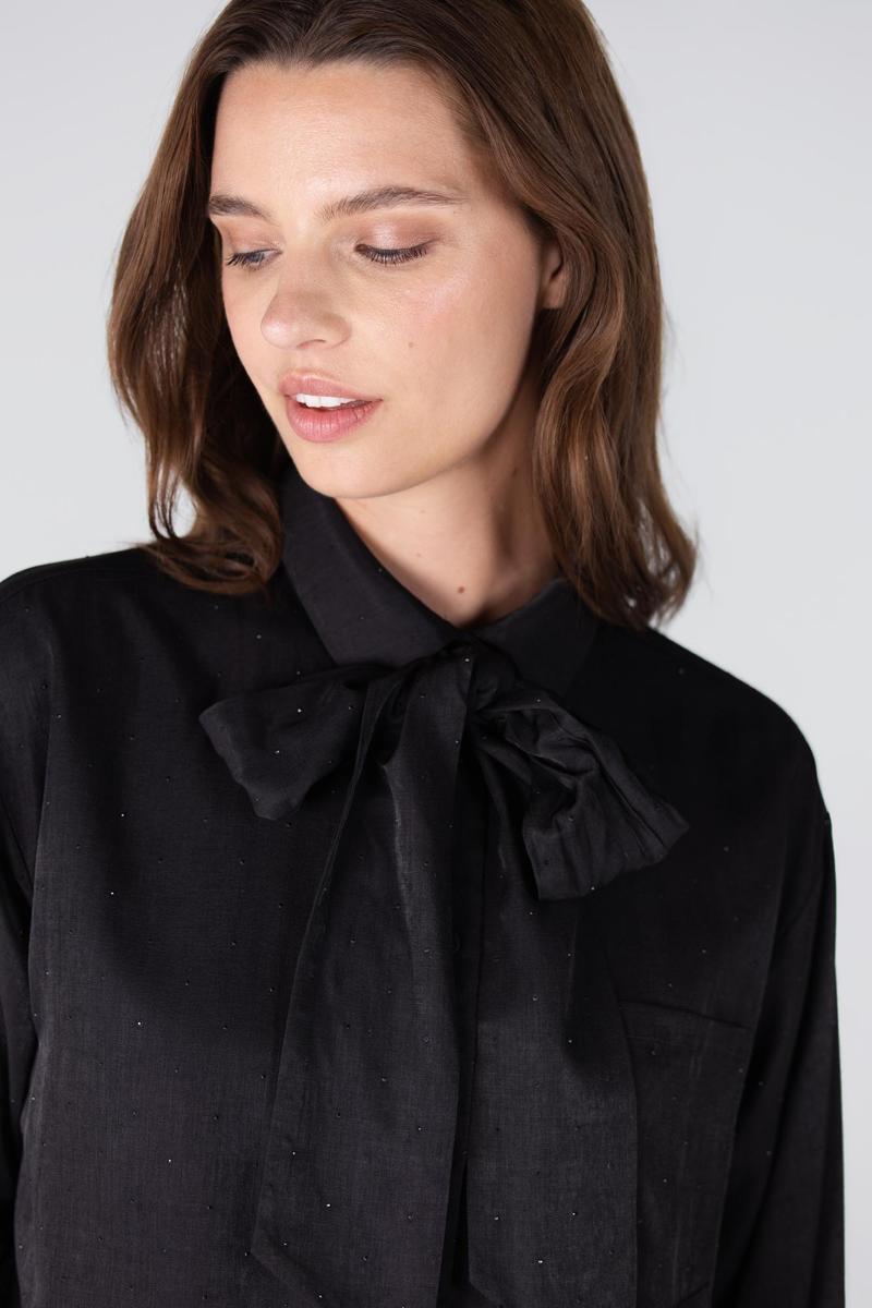 Jansen Amsterdam Blouse Ess Zwart 3