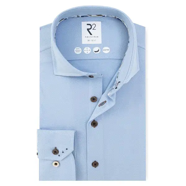 R2 Amsterdam Overhemd 132.WSP.001 Blauw 1