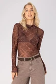 Anna T-Shirt 43A04-03926 Bruin 1
