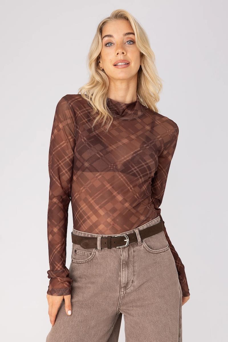 Anna T-Shirt 43A04-03926 Bruin 1