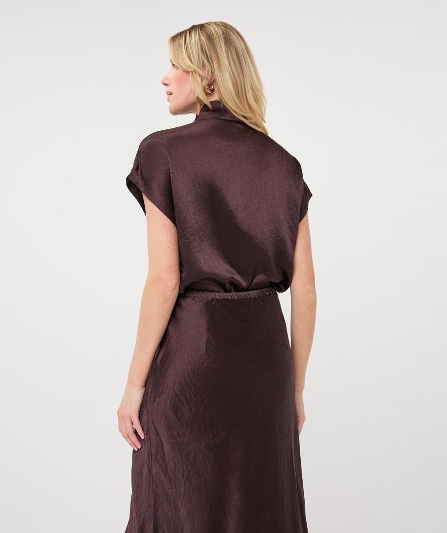 EsQualo Blouse F26.05545 Bruin 3