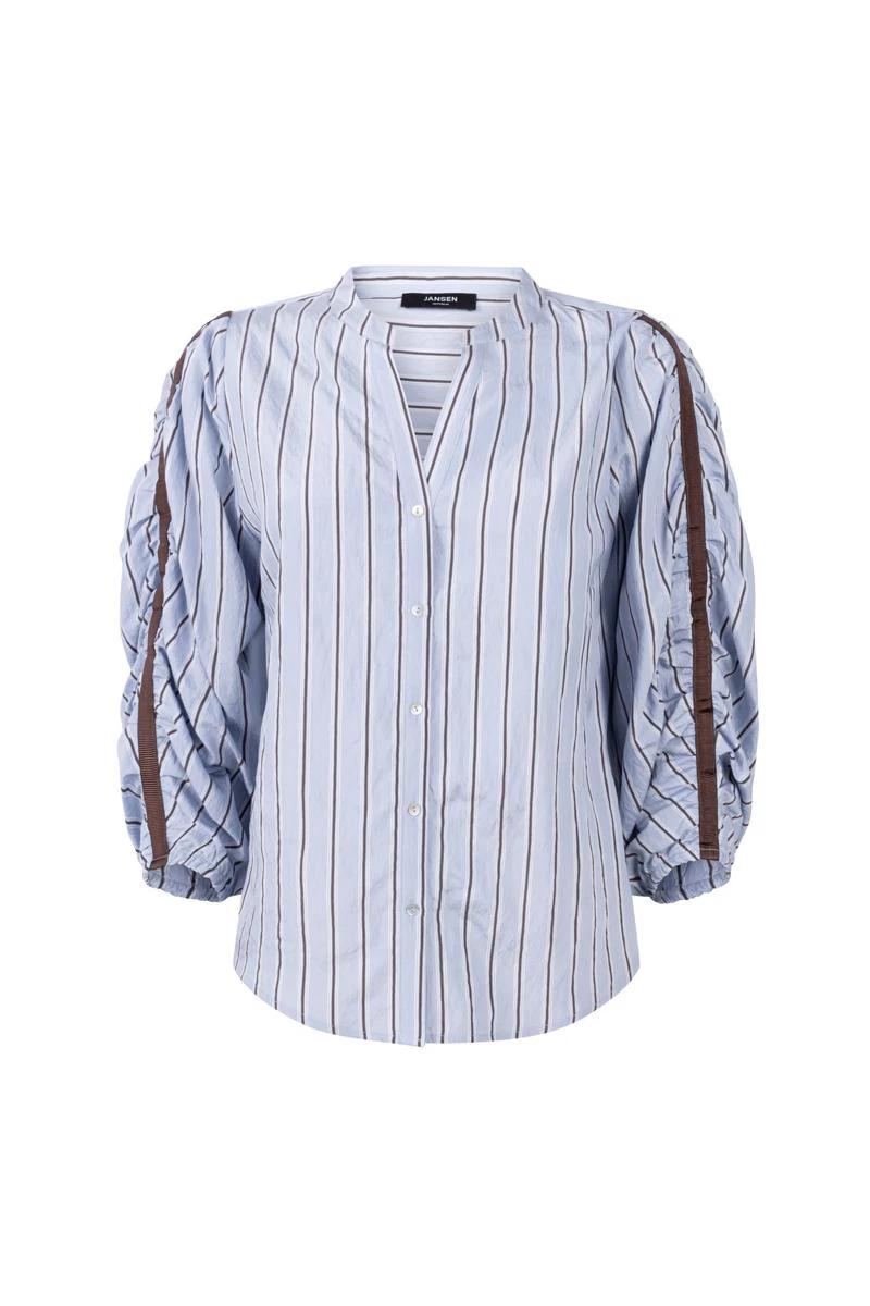 Jansen Amsterdam Blouse Leah Blauw 2
