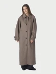 Neo Noir Mantel Keaton Taupe 1