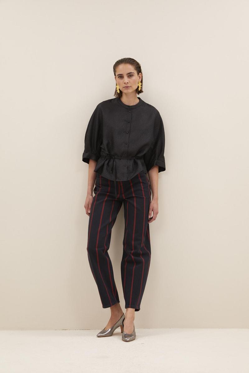 By-Bar Blouse Christi Bubble Bl Zwart 5