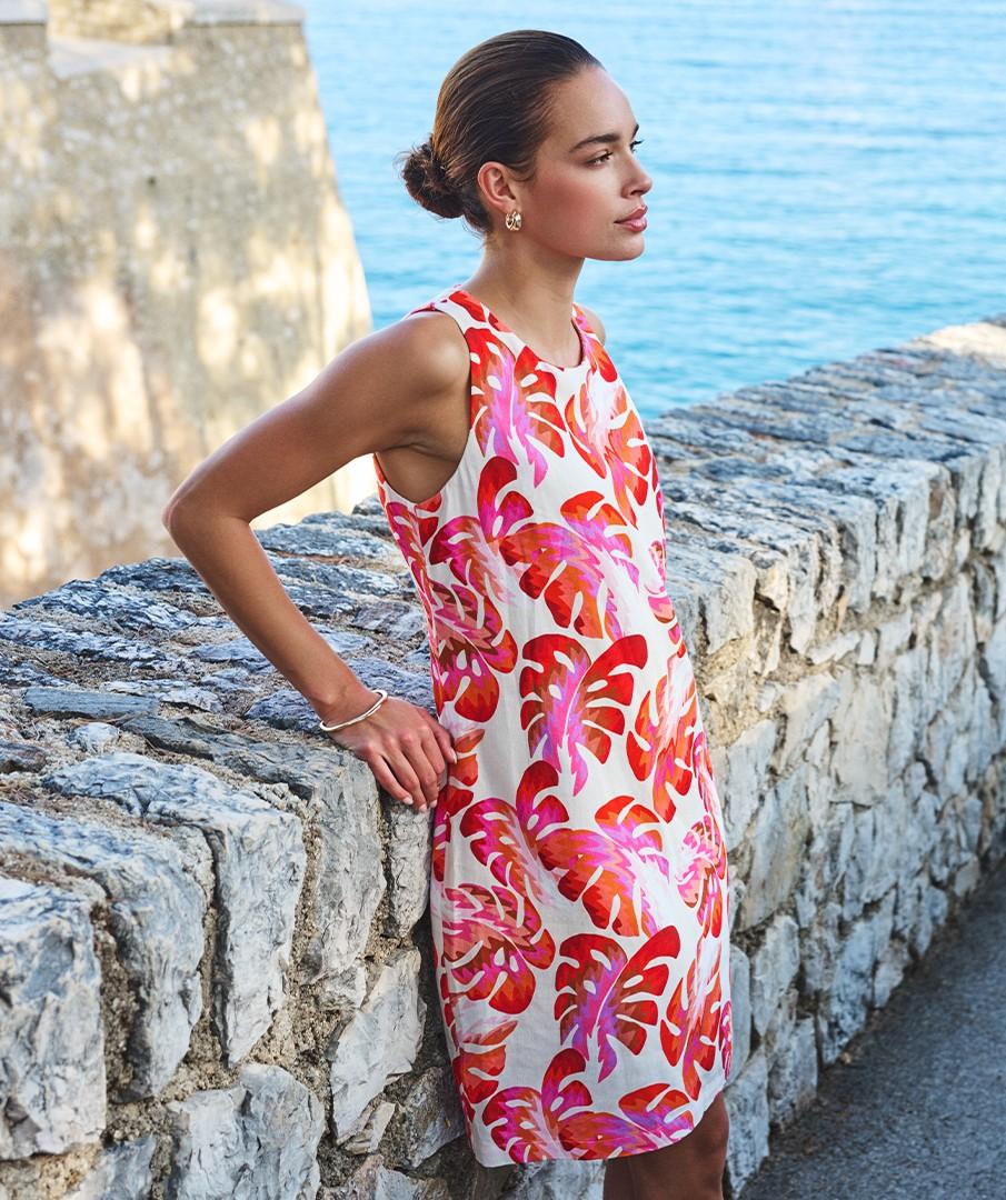 EsQualo Jurk HS26.10206 Rood 4