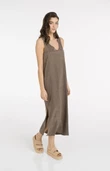 YAYA Jurk 01-601205-605 Bruin 5