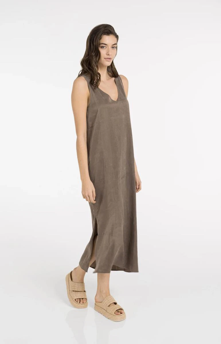 YAYA Jurk 01-601205-605 Bruin 5