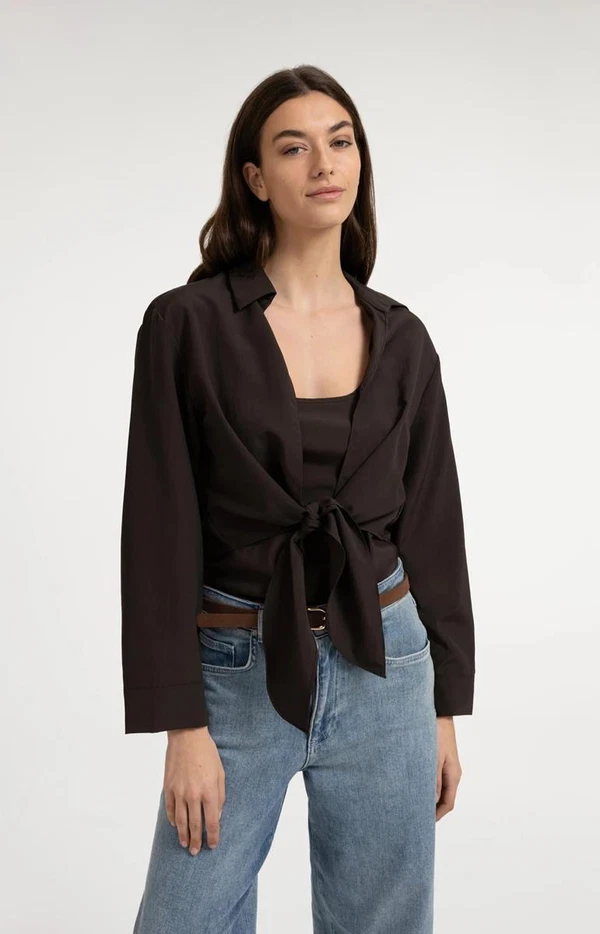 YAYA Blouse 01-201231-607 Bruin 1