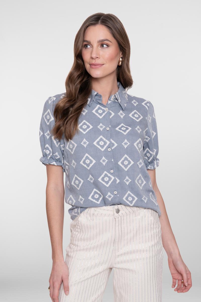 Geisha Blouse 63268-20 Blauw 1