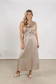 NUKUS Jurk Violet Taupe 1