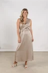 NUKUS Jurk Violet Taupe 1