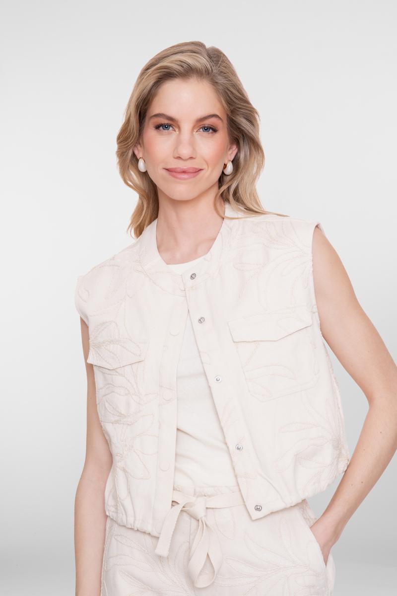Geisha Gilet 65307-10 Off-White 1