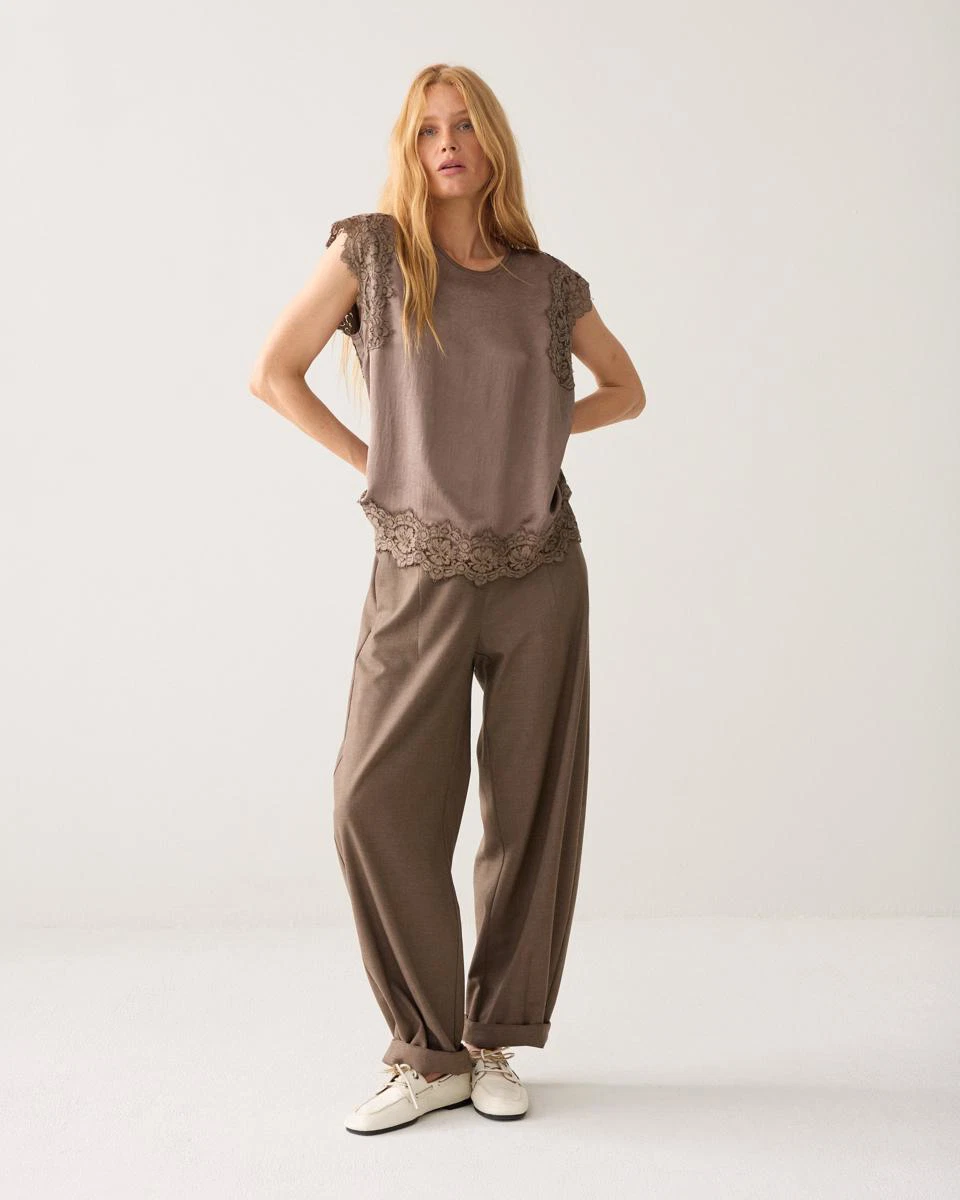 Summum Top 2s3542-12493 Taupe 4
