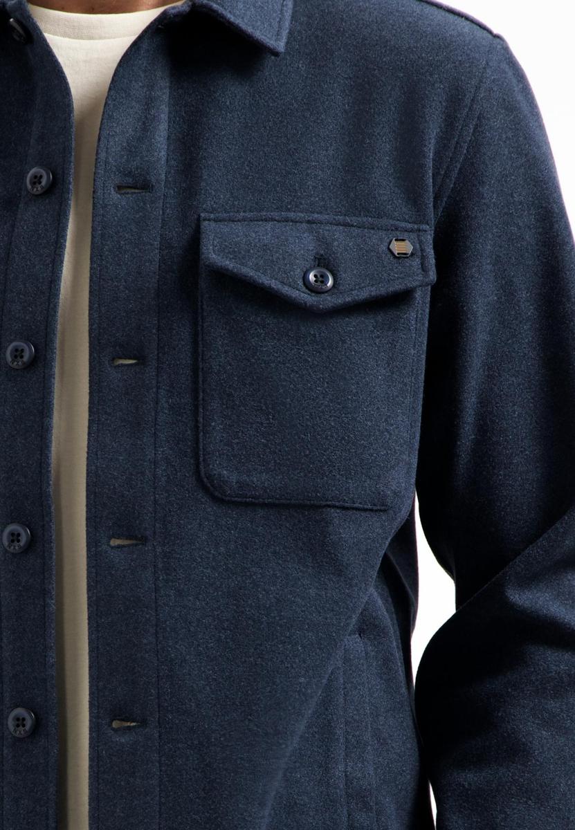 No Excess Overshirt 29510821SN Blauw 5