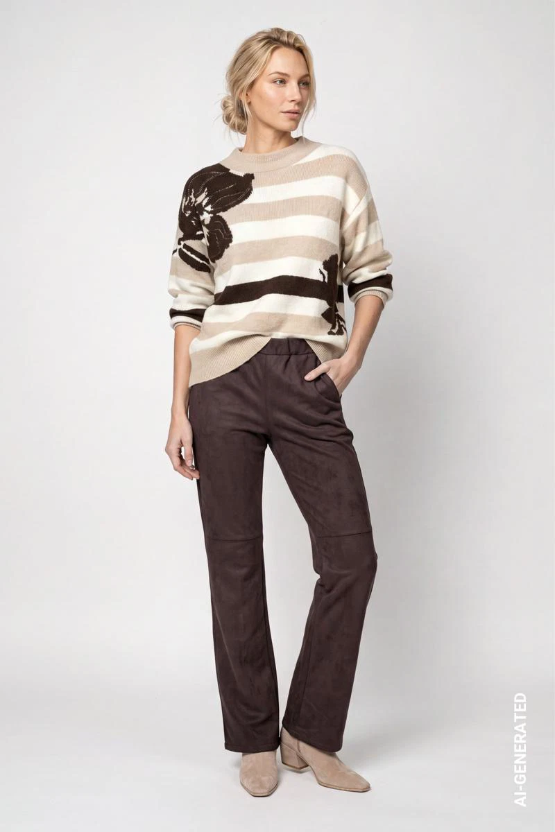 Monari Pantalon 810109 Bruin 2