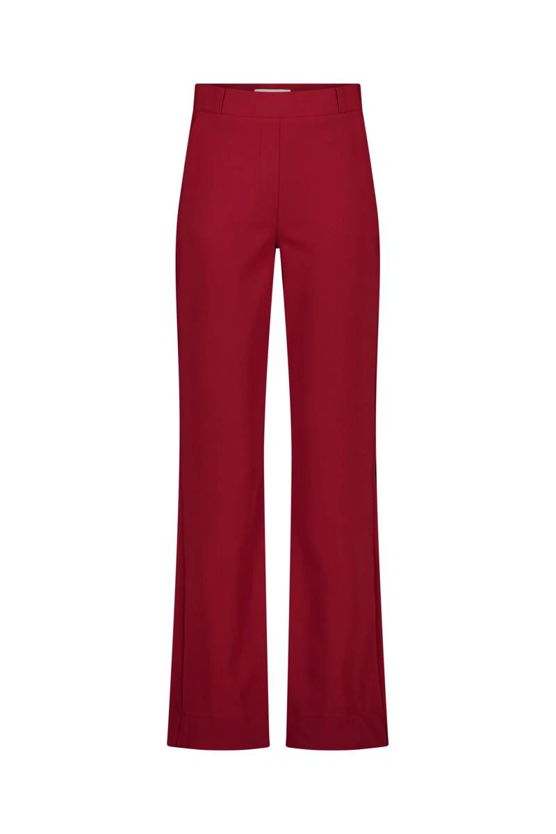 Studio Anneloes Pantalon Flair bonded trou Rood 1
