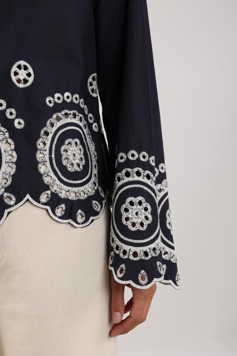 NUKUS Blouse Anna Blauw 5