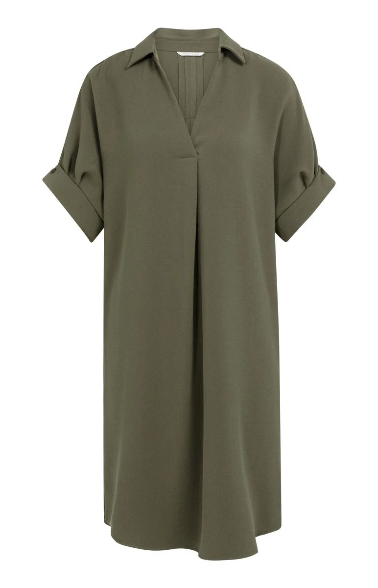 YAYA Jurk 01-601218-604 Groen 2
