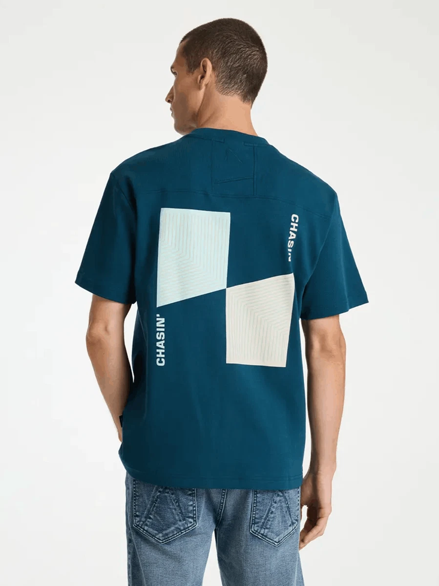 CHASIN T-Shirt Reco Blauw 3