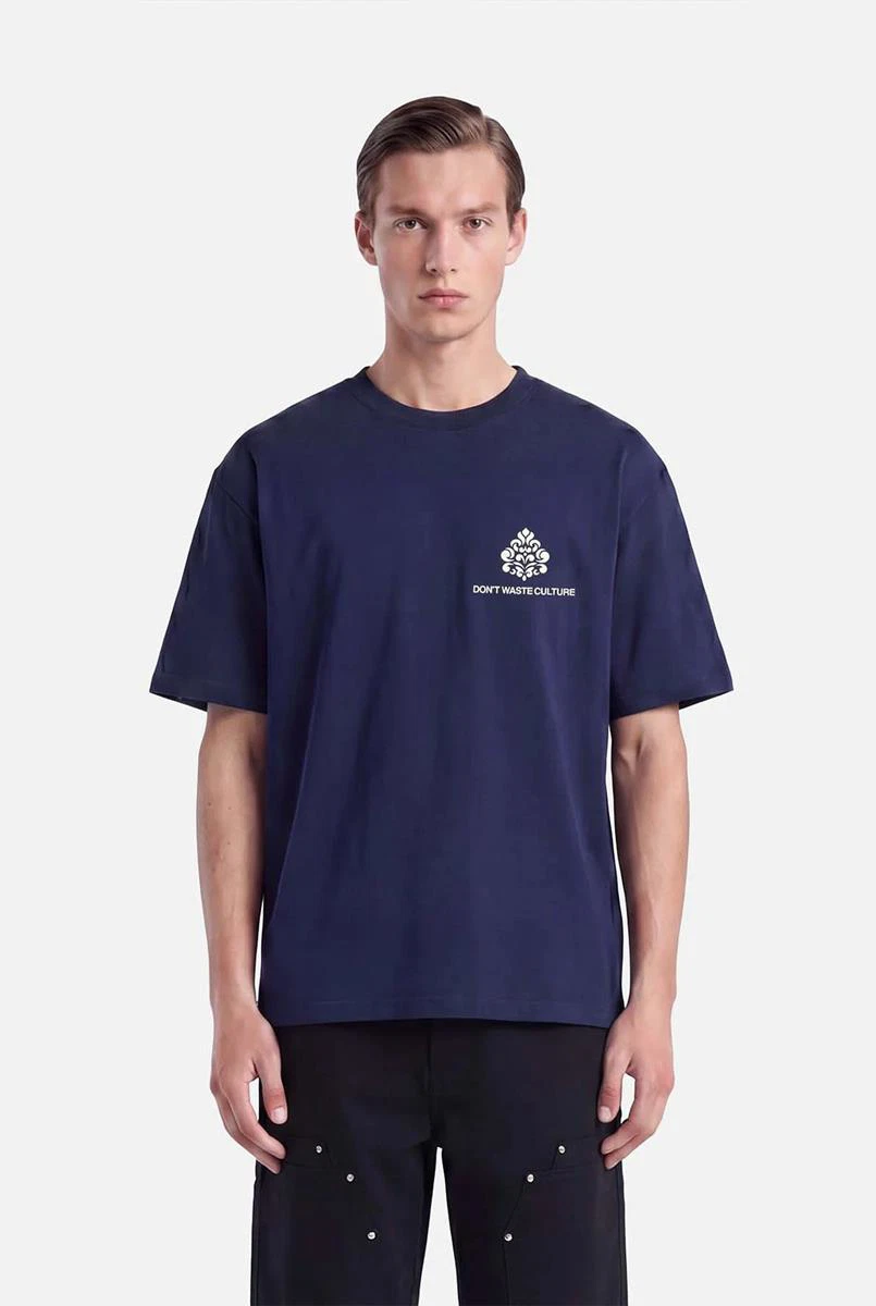 Don't waste culture T-Shirt Azemari Blauw 1