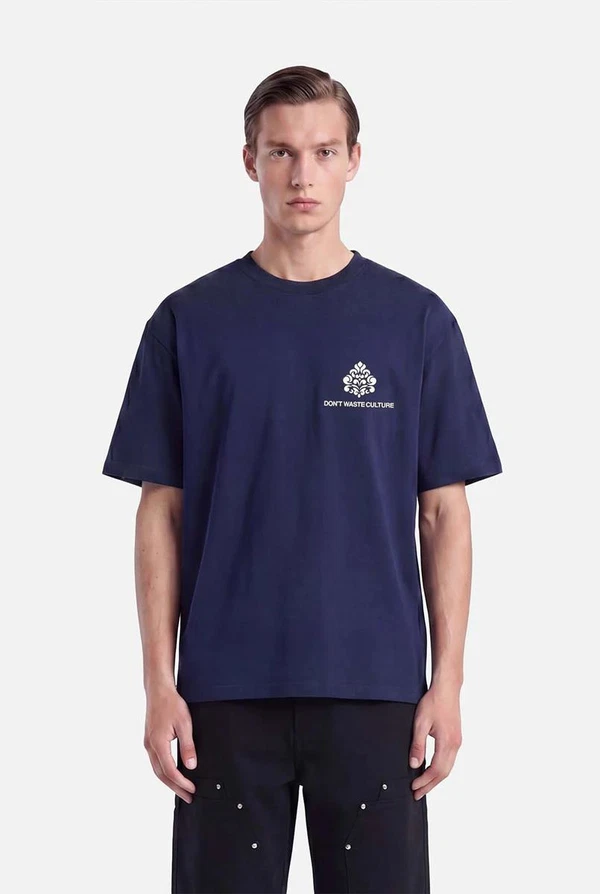 Don't waste culture T-Shirt Azemari Blauw 1