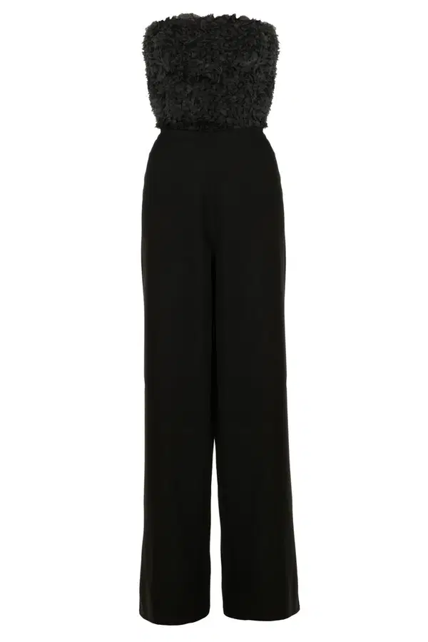 Freebird Jumpsuit Julia F-Wv-3D-Flo Zwart 1