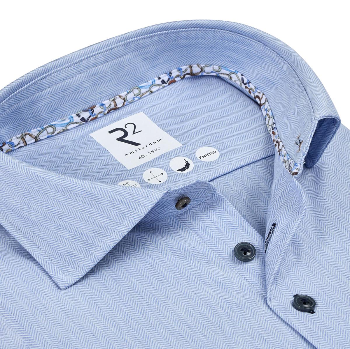 R2 Amsterdam Overhemd 130.WSP.005 Blauw 2