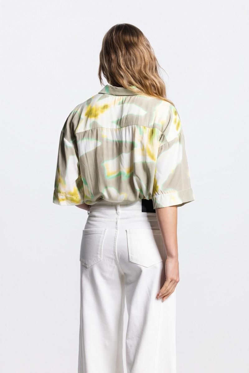 Jansen Amsterdam Blouse Thirza Groen 3