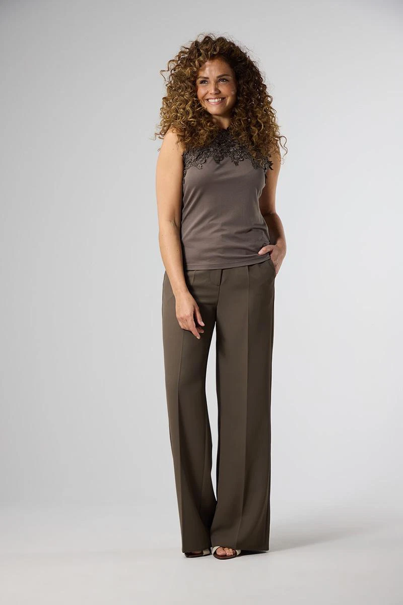 Label DOT Blouse 2525009 Taupe 4