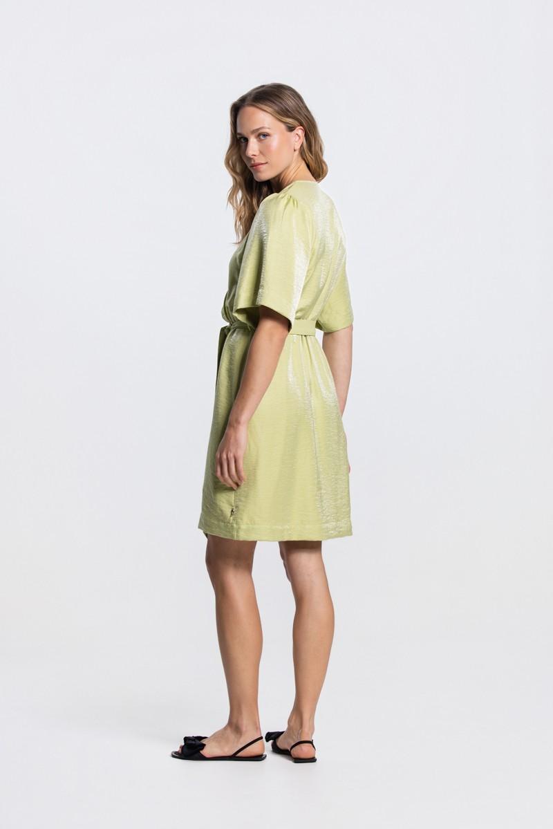 Jansen Amsterdam Jurk TATUM SS26.4 Groen 5