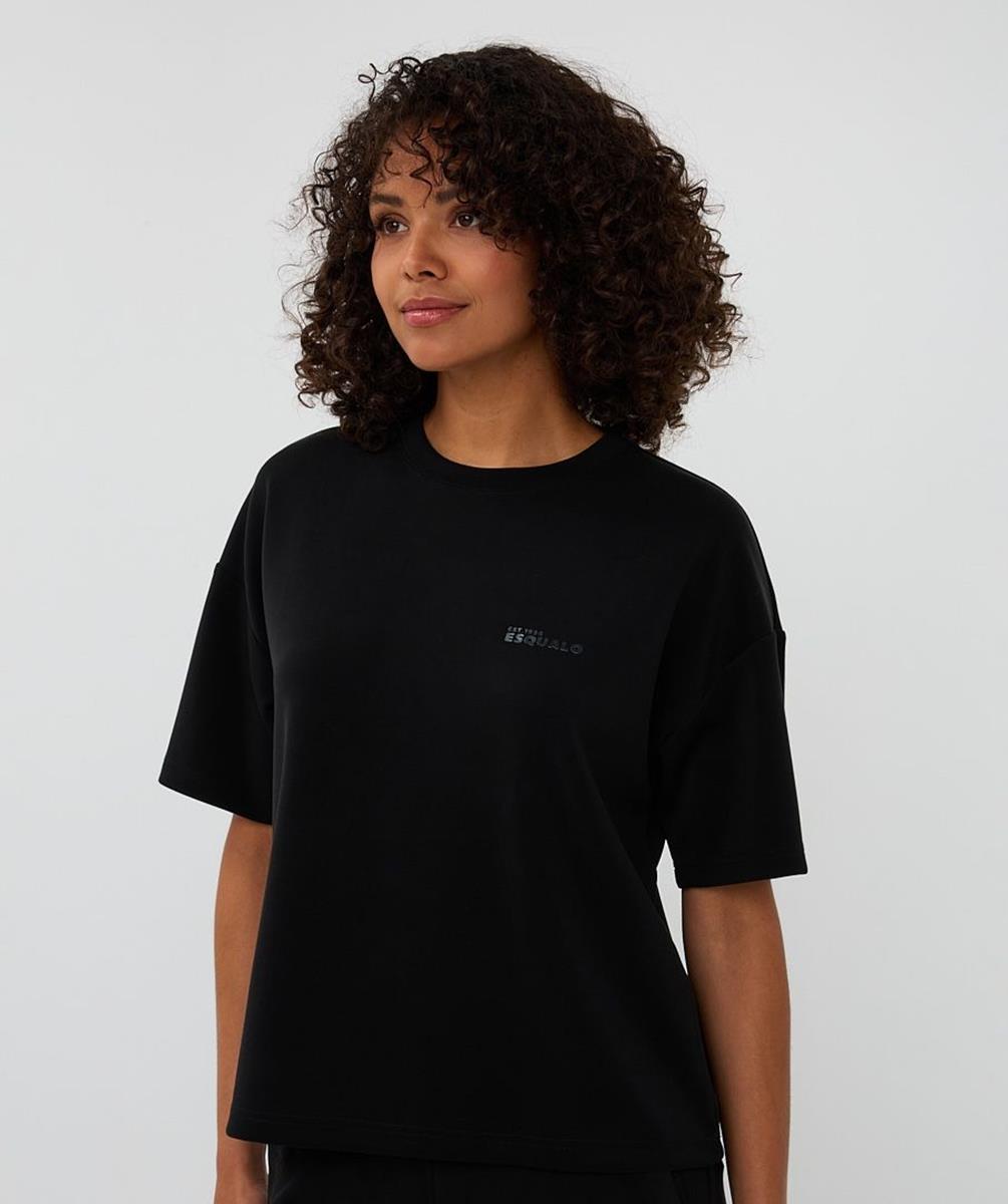 EsQualo T-Shirt F25.05505 Zwart 1